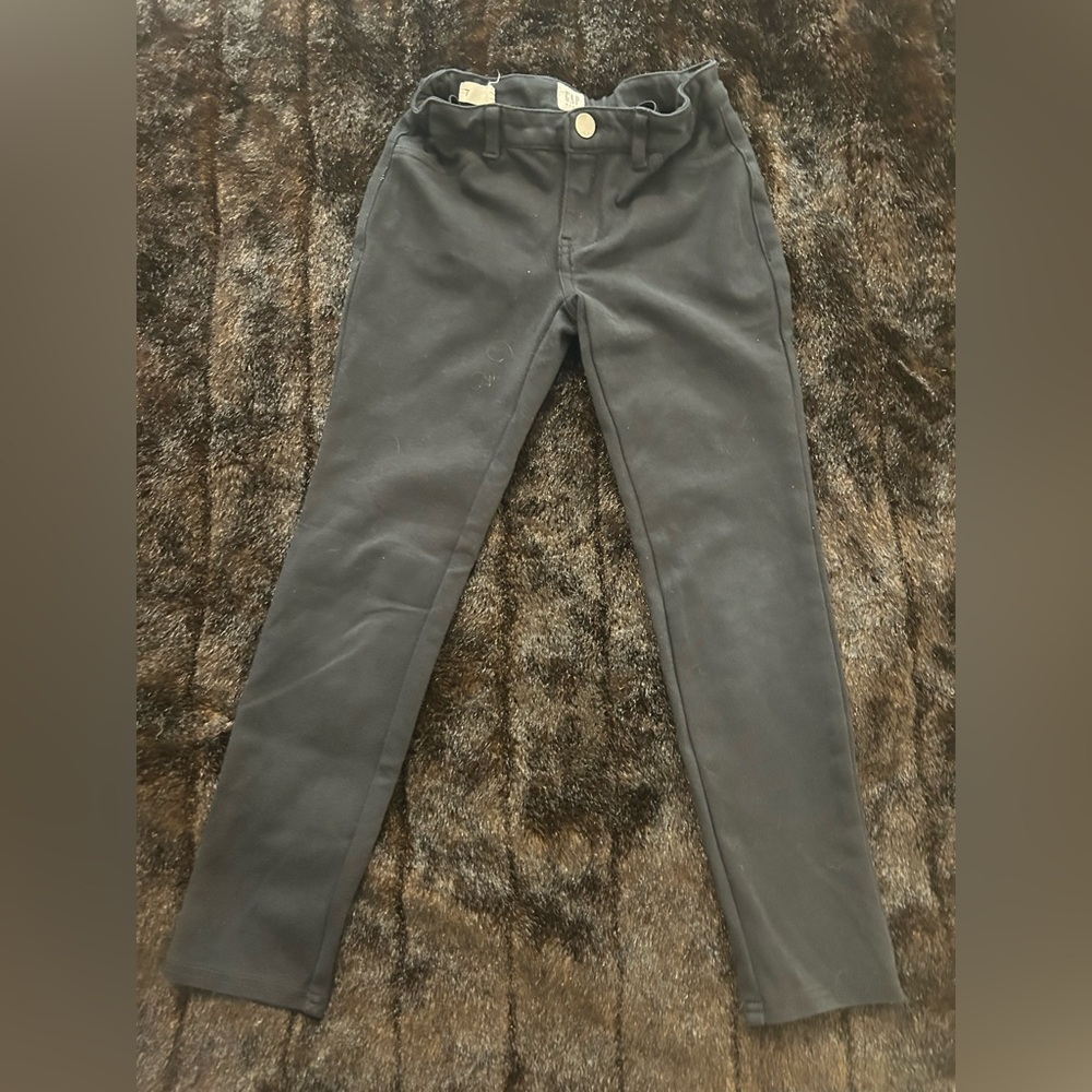 Gap Kids Girls Size 7 Black Uniform Pants | Slim Fit School Dress Pants